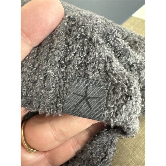 Barefoot Dreams Women's M CozyChic Lite Open Chenille Cardigan Sweater Gray EUC - Picture 10 of 12